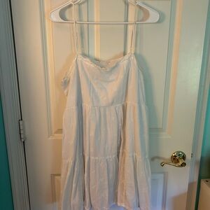 American Eagle White Babydoll Dress